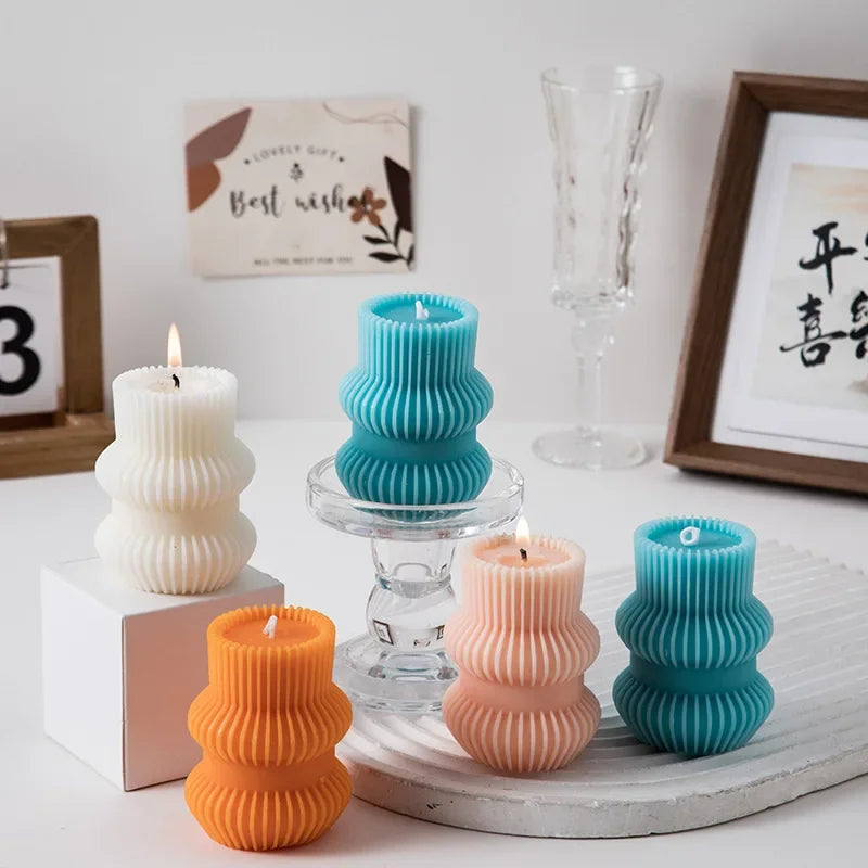bougies parfumées décoratives personnalisées pour cadeaux invités - vue 4 sur 11