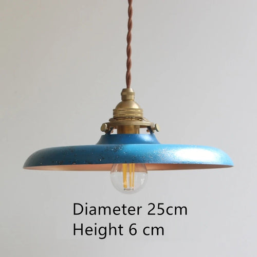 Industrielle Vintage-Pendelleuchte aus Eisen für die Innendekoration - vue 14 sur 21