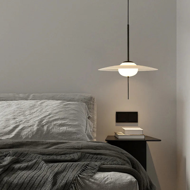 suspension led nordique simple ufo éclairage moderne décoratif - vue 5 sur 8