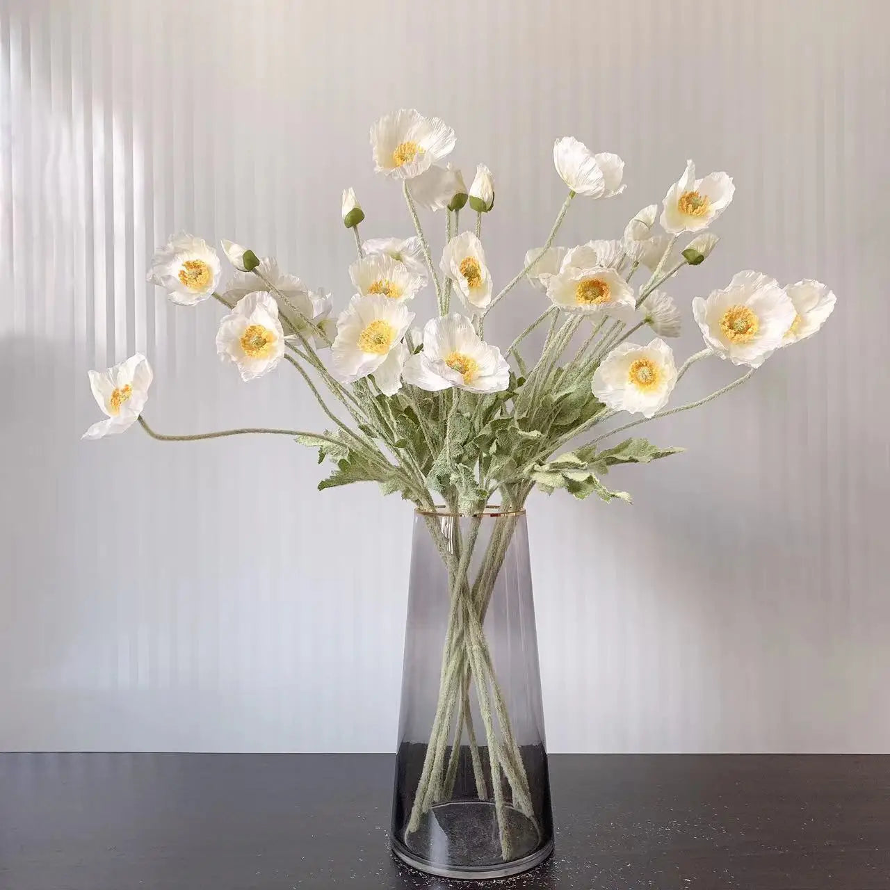 bouquet de fleurs artificielles pavot pour décoration maison jardin fête - vue 4 sur 26