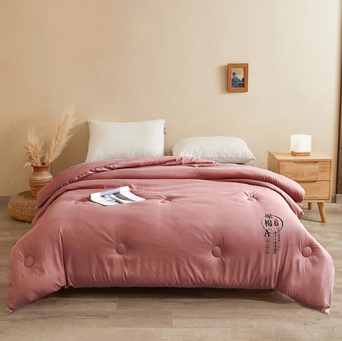 Cotton Comforter Duvet Insert - Quilted White Comforters Queen Size, All Season Down Alternative Queen Size Bedding Comforter - vue 10 sur 10