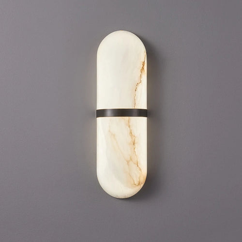 applique murale led elliptique imitation marbre style européen minimaliste