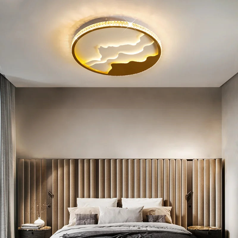 LED-Deckenleuchte nordisches Design modern und minimalistisch dekorativ - vue 4 sur 21