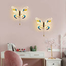 applique murale LED papillon pour chambre d'enfant décoration murale