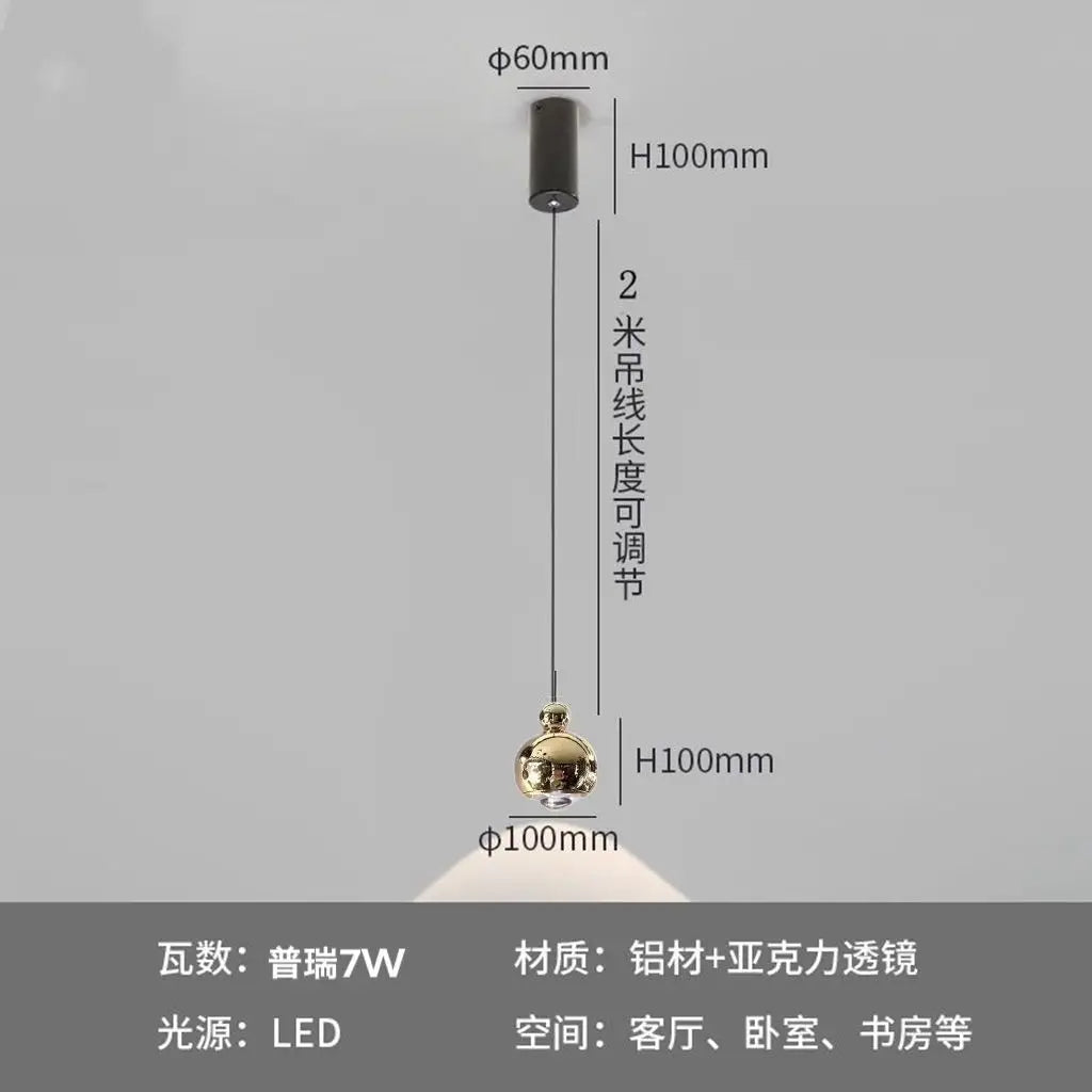 suspension led moderne en aluminium pour bar et restaurant - vue 11 sur 11