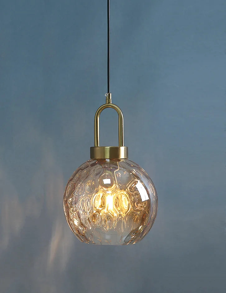 Moderner Kronleuchter aus Glas im nordischen Minimalstil LED - vue 11 sur 12