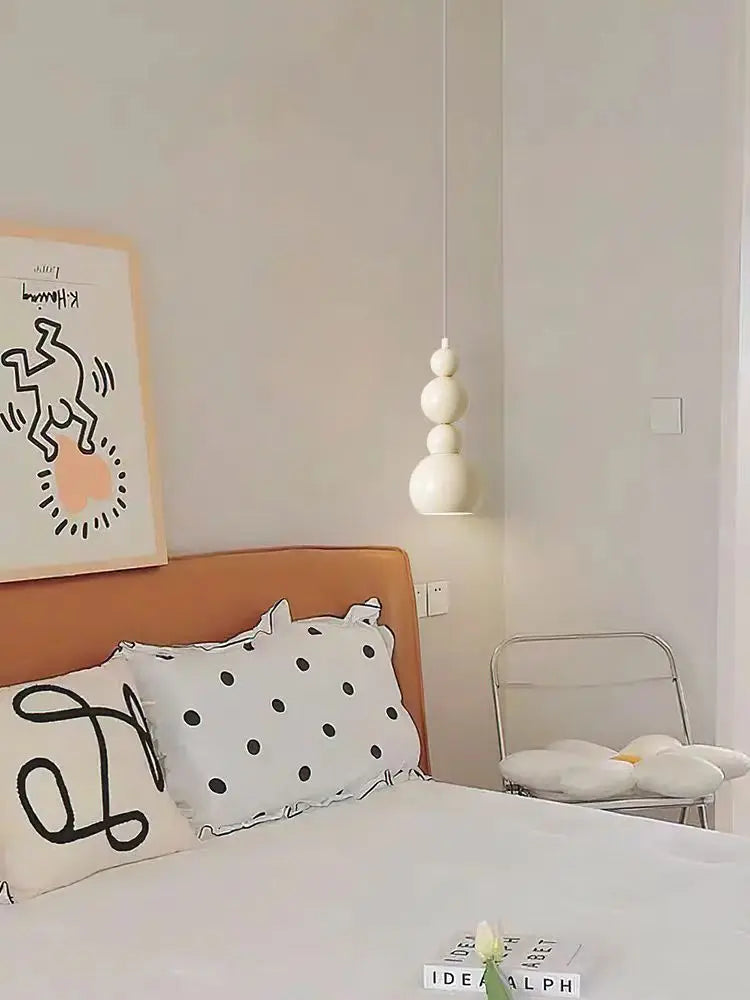 lustre moderne boule de verre décoration artistique luminaire - vue 4 sur 10