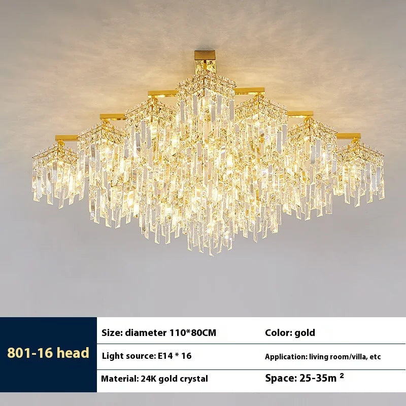 lampe en cristal de luxe pour intérieur moderne élégant - vue 11 sur 14