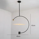 Minimalistischer nordischer Acryl-Kronleuchter für moderne Einrichtung