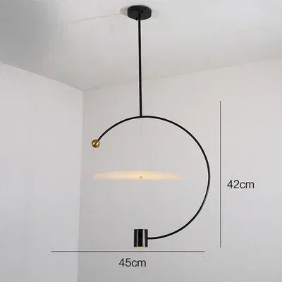 Minimalistischer nordischer Acryl-Kronleuchter für moderne Einrichtung