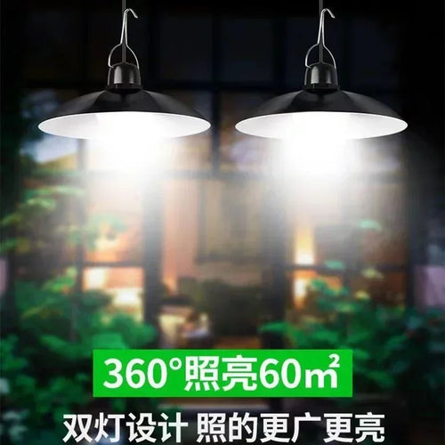 suspension solaire led télécommandée pour jardin et camping extérieur - vue 10 sur 10
