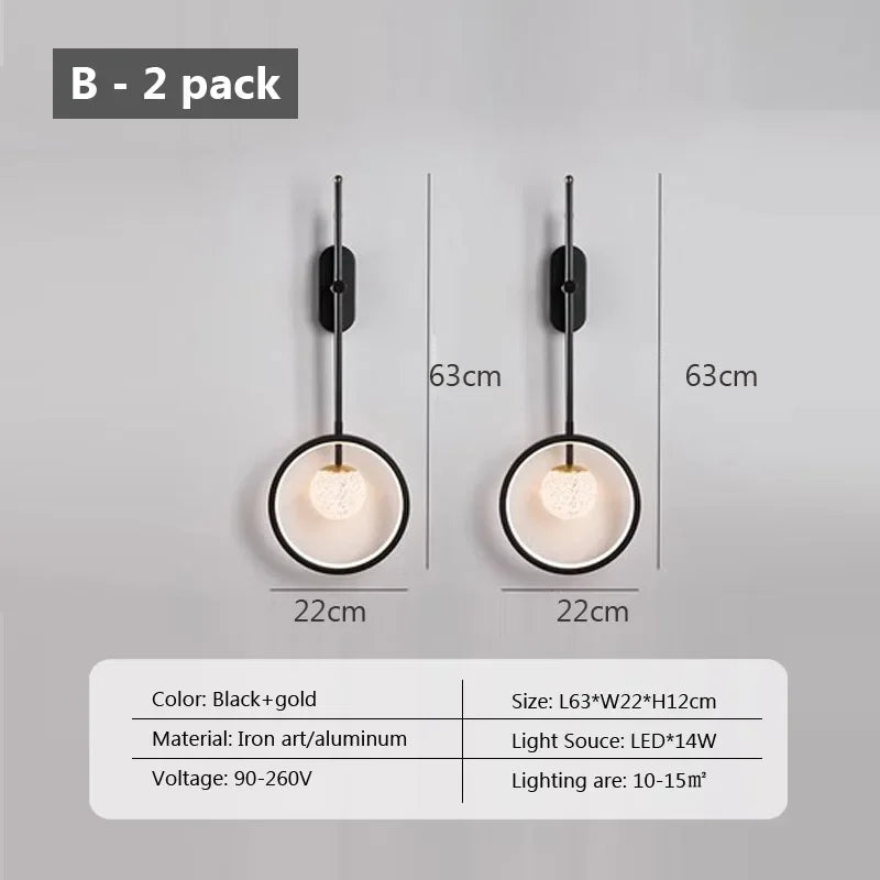 Moderne LED-Wandleuchte für elegante Innendekoration