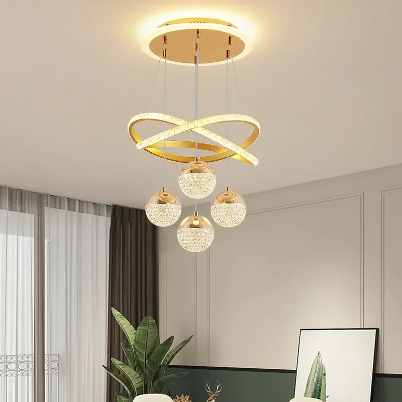lustre circulaire moderne à intensité variable pour décoration intérieure - vue 4 sur 10