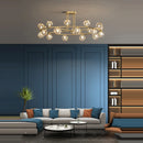Art-déco-Deckenleuchte gold schwarz Design Kristall