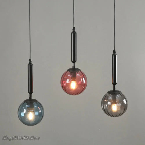 Moderne Pendelleuchte aus Glas für elegante Innendekoration - vue 7 sur 24