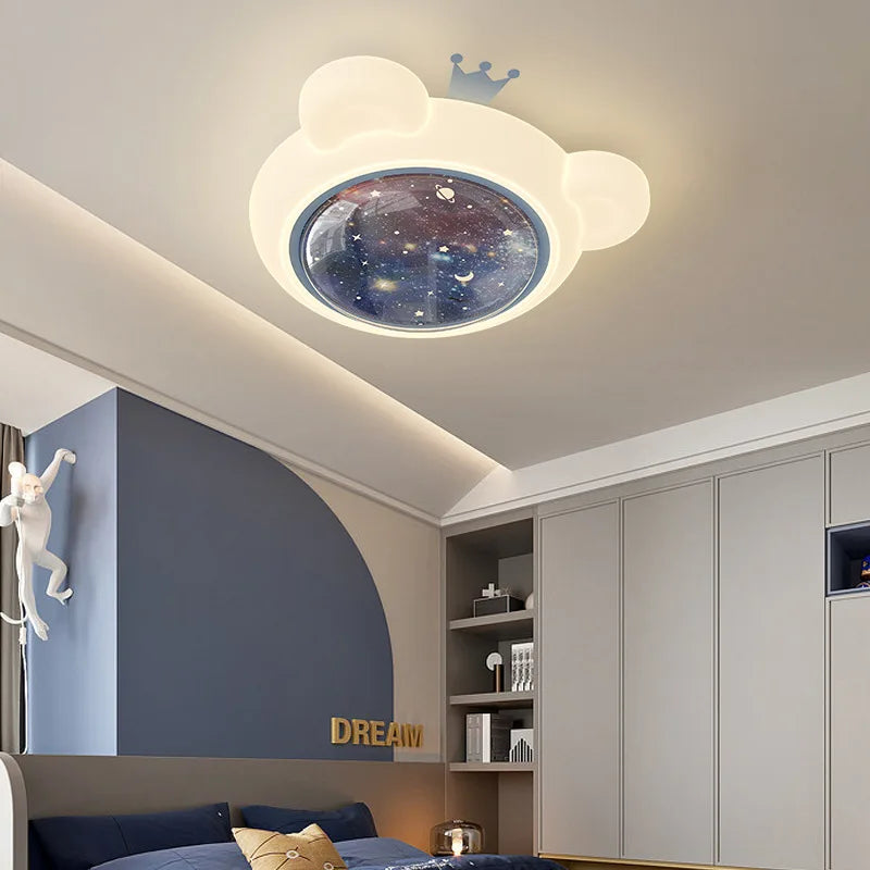 plafonnier led ciel étoilé style créatif pour enfant - vue 4 sur 6