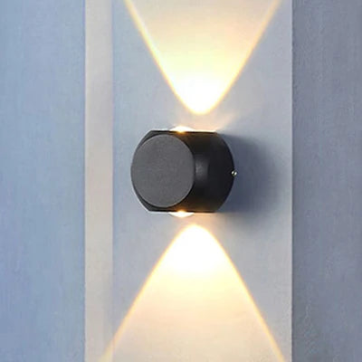 LED-Wandleuchte Halbkugel vierseitig für Außenbereich und Balkon - vue 9 sur 8
