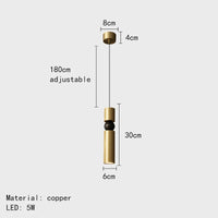 lampe suspendue led en laiton idéale pour bar moderne