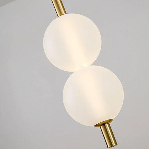 lustre nordique en verre et métal pour diverses utilisations avec cordon réglable