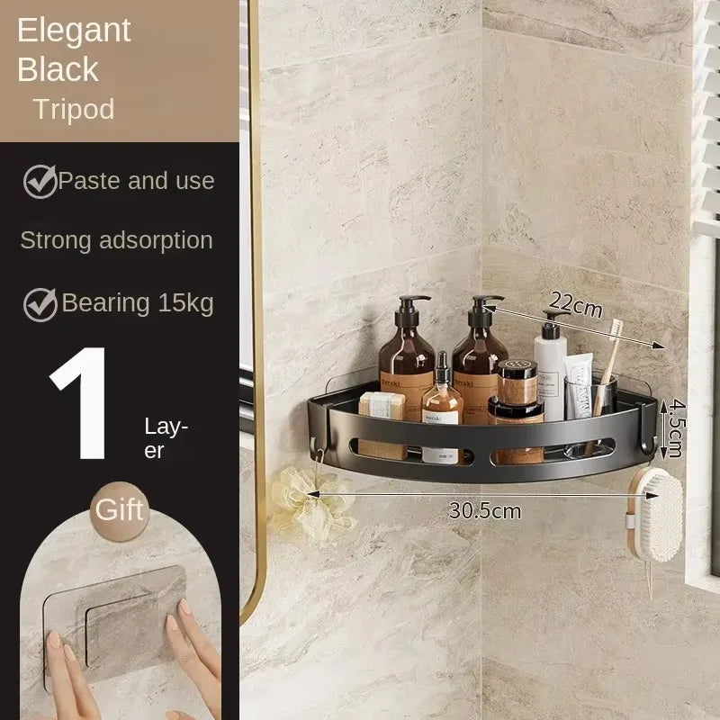 supports de rangement pour shampoing sans perforation pour douche - vue 6 sur 9