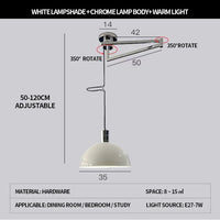 lustre pliable moderne nordique design télescopique pour intérieur contemporain