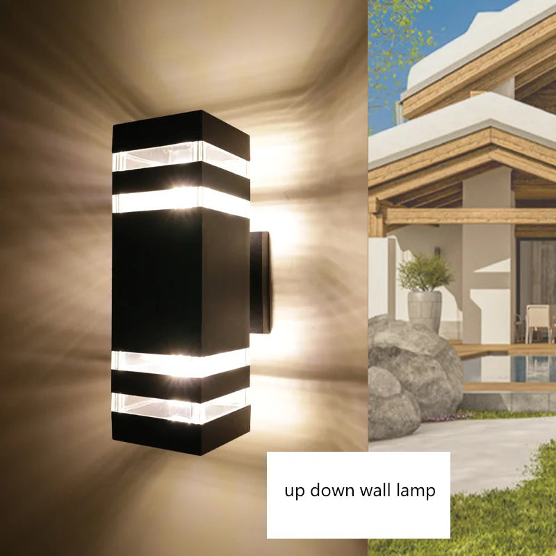 LED-Außenwandleuchte Design rund oder quadratisch - vue 5 sur 10