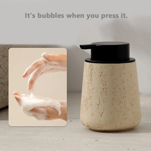 bouteille de désinfectant en marbre wabi-sabi pour maison décoration pratique