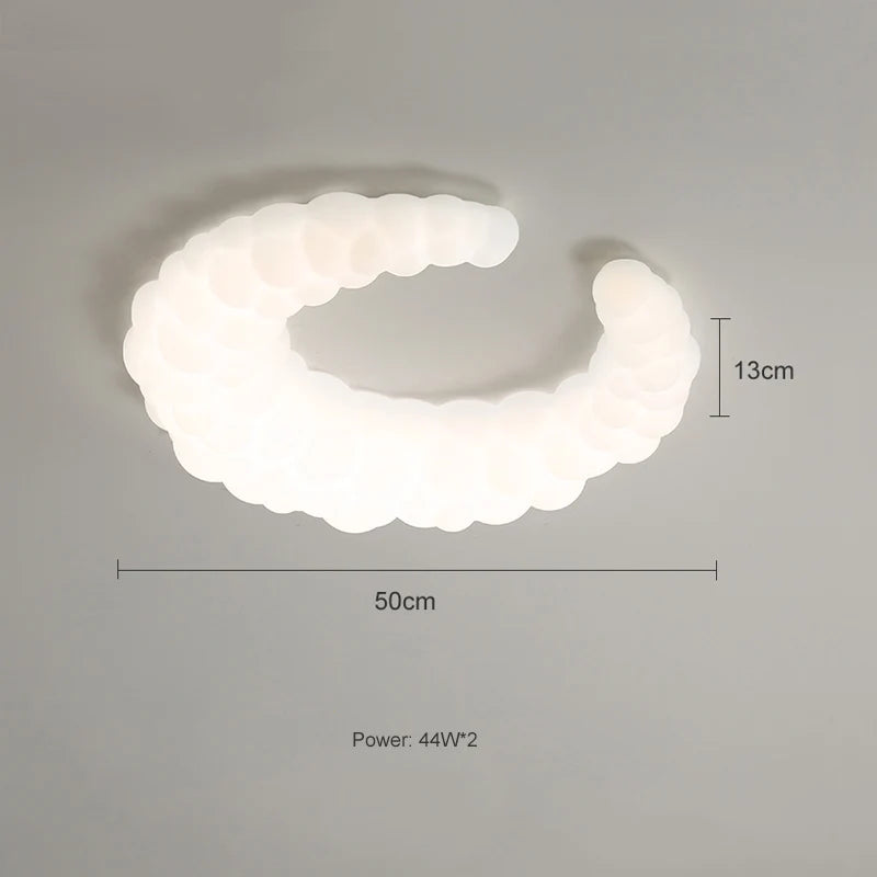 lustre lune design nuage pour décoration intérieure enfant