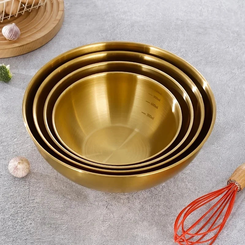 Ensemble trois bols acier inoxydable cuisine multifonction