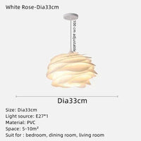 suspension en acrylique design danois pour décoration intérieure romantique
