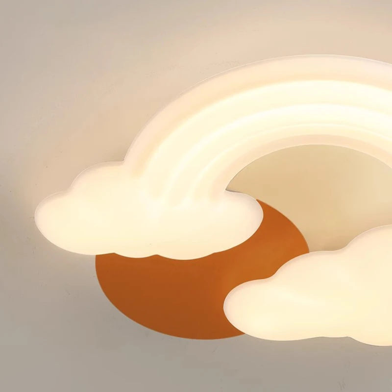 plafonnier romantique nuage arc-en-ciel pour enfant décoratif et moderne - vue 7 sur 7