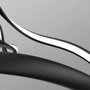 lustre led moderne en aluminium avec cordon d'anneau irrégulier réglable