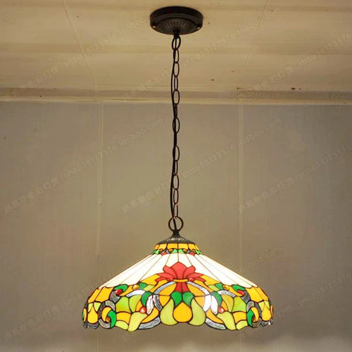 lampe à poser tiffany style européen éclairage nostalgique hôtel