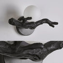 Applique murale LED Vintage en forme de branche d'arbre en résine