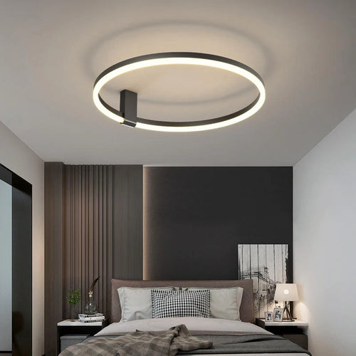 Moderne LED-Deckenleuchte im minimalistischen Stil für Loft-Dekoration - vue 2 sur 10