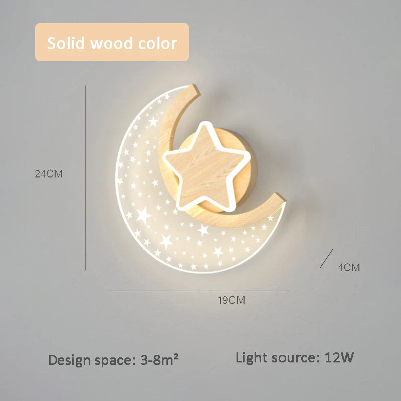applique murale lune étoile pour décoration chambre enfant