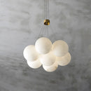 suspension LED en forme de lune pour décoration luxueuse