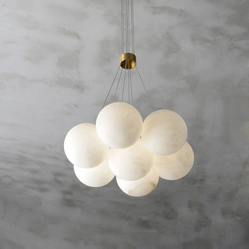 suspension LED en forme de lune pour décoration luxueuse - vue 5 sur 6