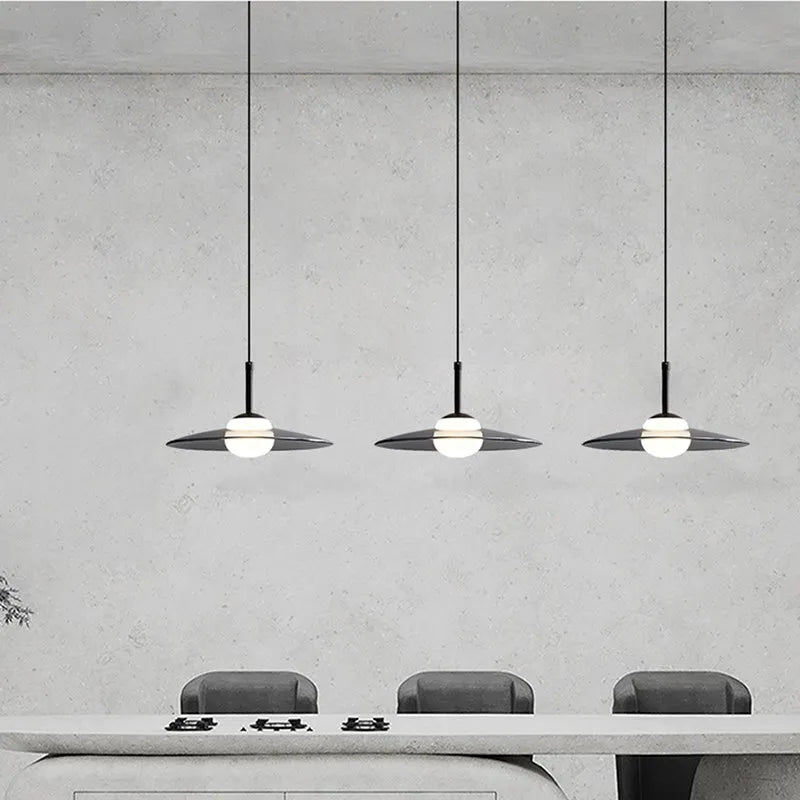 LED-Pendelleuchte aus Glas im nordischen minimalistischen Design - vue 4 sur 23