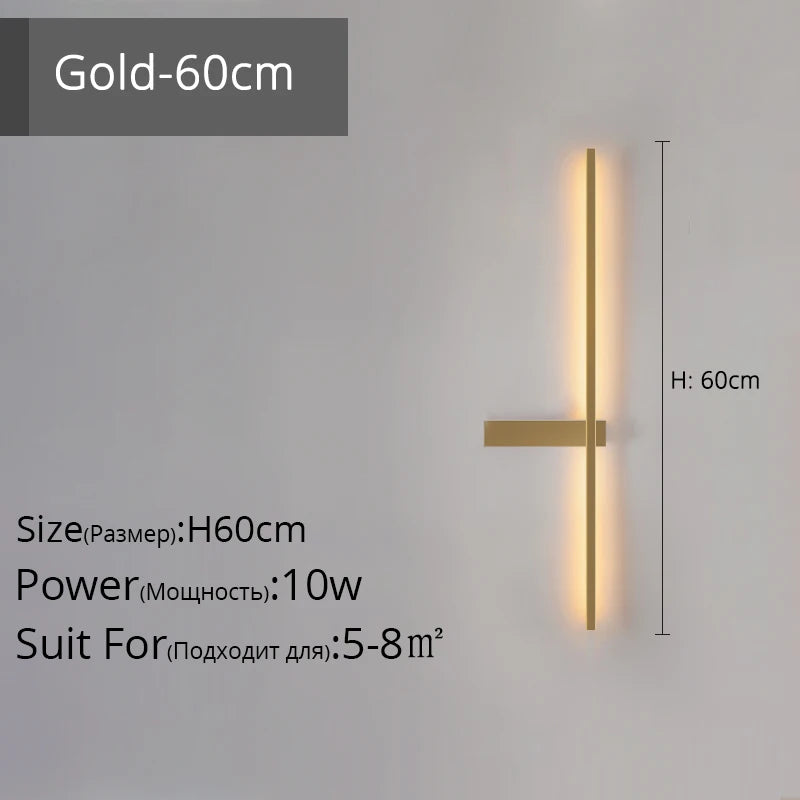 Minimalistische LED-Wandleuchte aus Aluminium für Innenbeleuchtung - vue 8 sur 18
