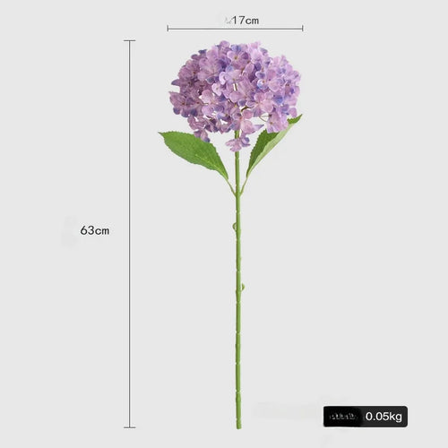 branche d'hortensia artificielle pour décoration intérieure et bureau