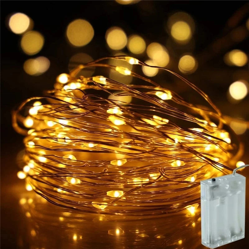 guirlande lumineuse led décoration fête mariage et noël - vue 2 sur 9