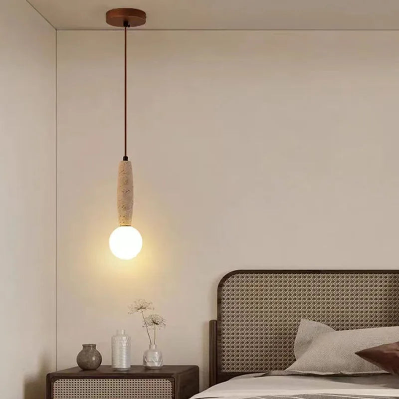 lustre nordique en marbre avec fil réglable