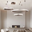 Runde LED-Pendelleuchte im Art-Déco-Stil für elegantes Licht