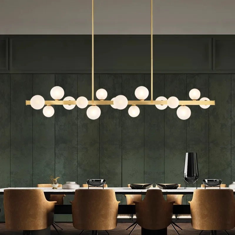 lustre Salle à manger moderne éclairage intérieur led décoratif - vue 6 sur 14