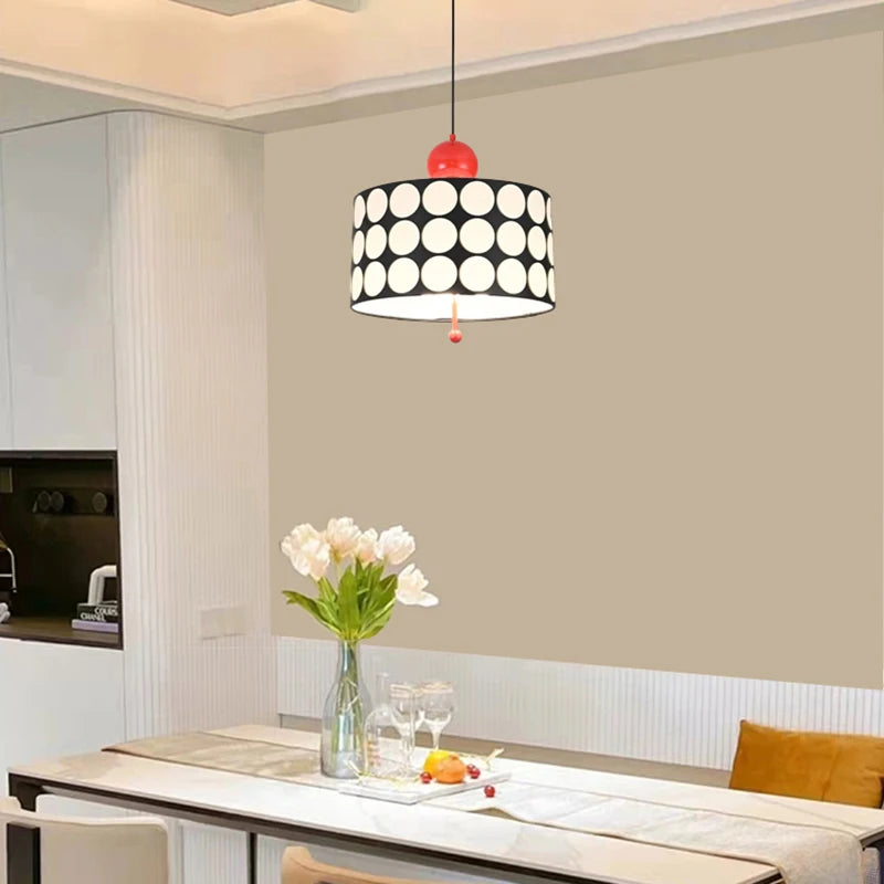 suspension luminaire en métal cylindrique style art déco - vue 4 sur 7