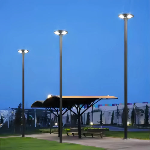 Runde Solarleuchte für Garten und Außenbeleuchtung - vue 6 sur 17