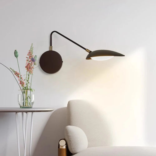 Moderne schwenkbare Wandleuchte für minimalistische Innenräume - vue 4 sur 8