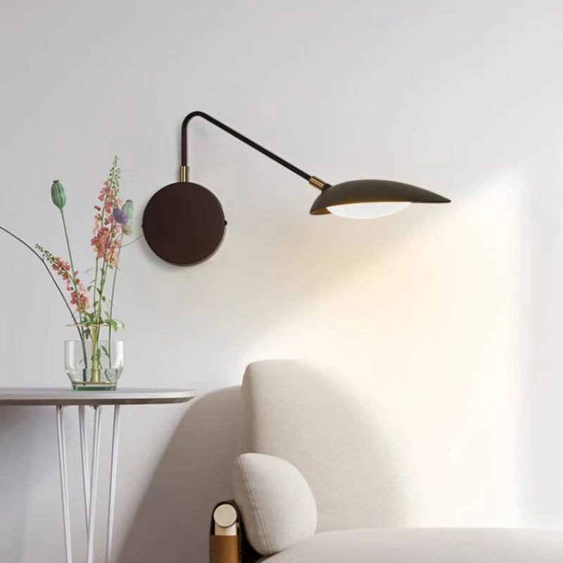 Moderne schwenkbare Wandleuchte für minimalistische Innenräume - vue 3 sur 8