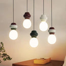 Pendelleuchte aus Harz und Glas mit verstellbarem Kabel